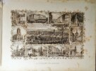 Souvenirs de la Suisse ~ 35 feuilles, représentant les points de vue les plus remarquables de la Suisse, gravées sur acier.. KRÜSI-Villes Suisse
