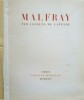 Malfray - Dessins et Sculptures par Jacques De Laprade.. LAPRADE (Jacques de) & MALFRAY (Charles)