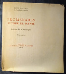 Promenades Autour de Ma Vie – Lettres de la Montagne.