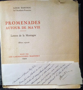 Promenades Autour de Ma Vie – Lettres de la Montagne.