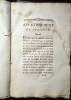 Lettres à M. L'Abbé RAYNAL sur l'Histoire de la Révocation de l'Édit de NANTES.. Anonyme