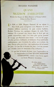 Quand Mezzrow Enregistre.