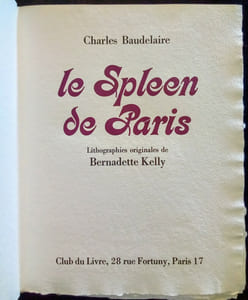Le Spleen de Paris.