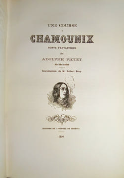 Une course à Chamonix - Conte Fantastique par Adolphe Pictet.. PICTET (Adolphe)