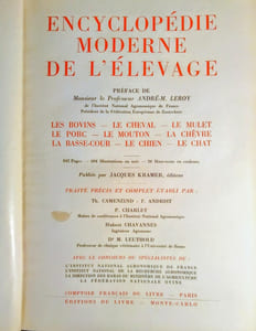 Encyclopédie Moderne de l'Élevage.