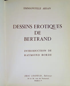 Dessins érotiques de Bertrand.