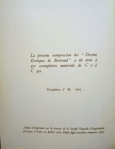 Dessins érotiques de Bertrand.