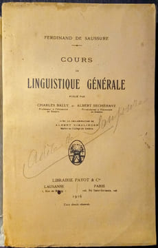 Cours de Linguistique Générale.. SAUSSURE (Ferdinand de)