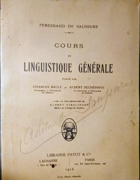 Cours de Linguistique Générale.. SAUSSURE (Ferdinand de)