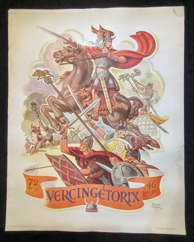 VERCING&Eacute;TORIX. 72 AV. J.C.-46 AV.J.C.. AUGER (Raoul)-Affiche