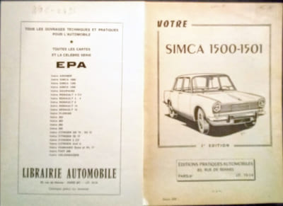 Votre SIMCA 1500.