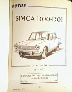 Votre SIMCA 1300.