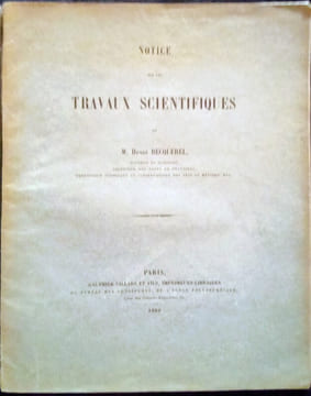 Notice sur les Travaux Scientifiques. BECQUEREL (M. Henri)