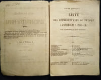Liste Générale des Représentants du Peuple.