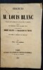 Discours de M. Louis Blanc.. BLANC (M. Louis)