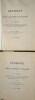 M&eacute;moires de L'Acad&eacute;mie des Sciences Belles-Lettres et Arts de Savoie – Cinqui&egrave;me S&eacute;rie.. R&Eacute;VIL (Joseph); GERBAIX DE SONNAZ DE SAINT-ROMAIN (Le Comte) ...