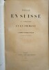 Voyage en Suisse, en Lombardie et en Pi&eacute;mont.. WALSH (Le Comte Theobald)