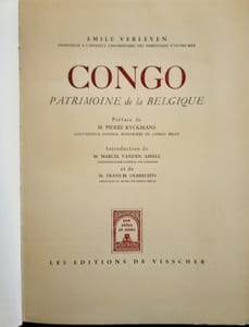 CONGO – Patrimoine de la Belgique.