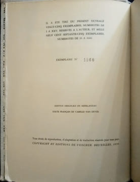 CONGO – Patrimoine de la Belgique.. VERLEYEN (Emile)