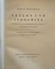 Ceylon und Indochina.. H&Uuml;RLIMANN (Martin)