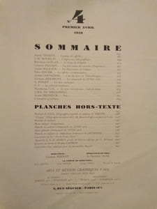 –N°4 premier avril 1928. 