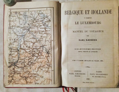 Belgique et Hollande y compris le Luxembourg–Manuel du Voyageur, par Karl Baedeker.