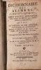 Dictionnaire des Alimens,. ALIMENS & BRIAND