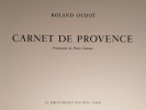 Carnet de Provence.. OUDOT (Roland)