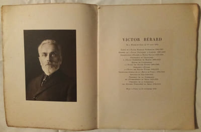 Victor Bérard 10 août 1864 – 13 novembre 1931.