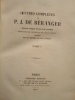 Oeuvres Complètes de P. J. de Béranger.. BERANGER (Pierre Jean de)