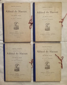 Eaux-Fortes pour illustrer les œuvres de Alfred de Musset.. MUSSET(Alfred de) et PILLE(Henri)