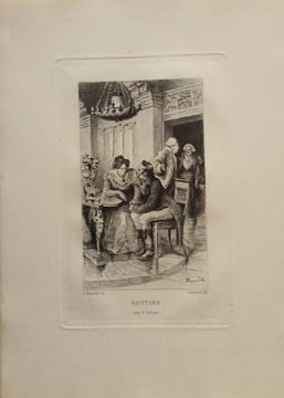 Eaux-Fortes pour illustrer les œuvres de Alfred de Musset.. MUSSET(Alfred de) et PILLE(Henri)