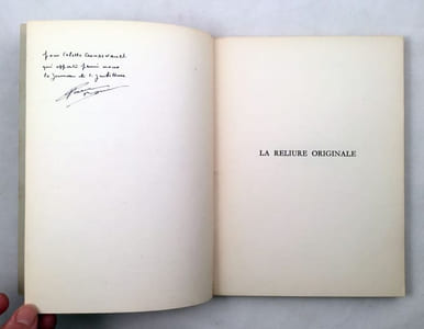 La reliure originale