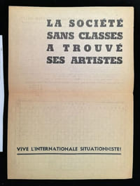 LA SOCIETE SANS CLASSES  A TROUVE SES ARTISTES. 