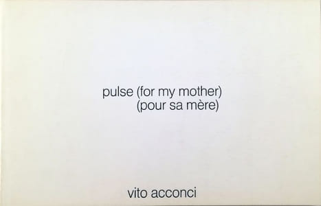 pulse (for my mother) (pour sa mére) (signé)