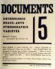 Documents n°5, 1929. ROBERT DESNOS, WILHELM KÄSTNER, ANDRE SCHAEFFNER, GEORGES BATAILLE, MICHEL LEIRIS, MARCEL JOUHANDEAU, CARL EINSTEIN, MARCEL ...