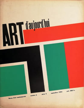 ART D’AUJOURD’HUISérie 5 n°6, septembre 1954. Léon Degand, Aristide Caillaud, Roger Bordier, Pierre Guégen, Michel Seuphor