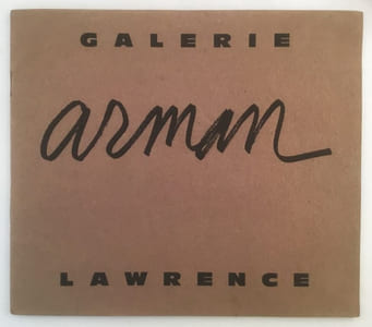 Paris Galerie Lawrence 29 mai-23 juin 1962