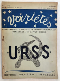 VARIETES n°11, 15 Mars 1930Revue mensuelle de l'esprit contemporain. Directeur P.G. Van Hecke