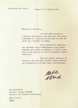 Elégie à Pablo Neruda. ARAGON LOUIS (1897-1982) MASSON ANDRE (1896-1987)