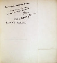 En lisant Balzac