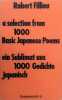 a selection from 1000 Basic Japanese Poemsein Sublimat aus 1000 Gedichte Japanisch. FILLIOU ROBERT   (1926-1987) TAKAKO SAITO (née  en 1929)