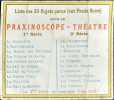 Praxinoscope Théâtre. REYNAUD EMILE (1844-1918)