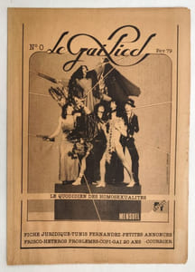 Gai Pied n°0 et 1, février et avril 1976, n°3 juin 1979, n°6 septembre 1979, n°15, juin 1980, n°24 mars 1981, n°28 juillet 1981. (104654)