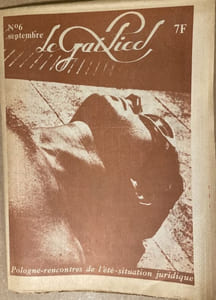 Gai Pied n°0 et 1, février et avril 1976, n°3 juin 1979, n°6 septembre 1979, n°15, juin 1980, n°24 mars 1981, n°28 juillet 1981. (104654)
