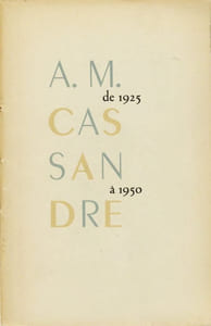 A.M. CASSANDRE 1925 à 1950