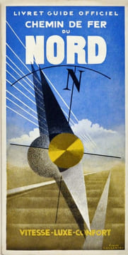 Livret guide officiel des Chemins de fer du nord.. CASSANDRE (Adolphe Jean Marie Mouron 1901-1968)