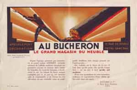 Ensemble de trois documents. CASSANDRE (Adolphe Jean Marie Mouron 1901-1968)