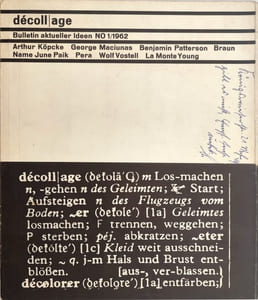 DE-COLL/AGE 1-7Collection complète "Bulletin actueller Ideen", puis "Bulletin der fluxus und happening avant-garde"
