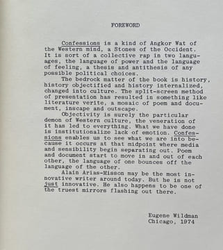 Confessions of a Murderer Rapist Fascist Bomber Thief or A Year In The Journal of an Ordinary American.A superfiction with a foreword by Eugene ...